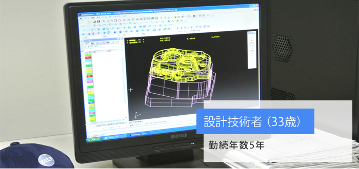 設計技術者　37歳　勤続年数16年
